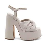 Vic Matié High Heel Sandals Beige, Dam