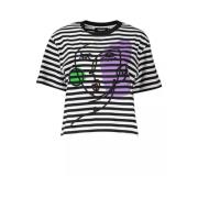 Desigual Black Cotton Tops & T-Shirt Black, Dam