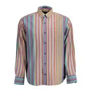 Gant Ljusblå Bomullsskjorta med Kontrasterande Detaljer Multicolor, He...