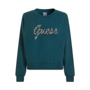 Guess Grön Dam Sweatshirt Green, Dam