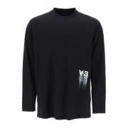 Y-3 Long Sleeve Tops Black, Herr