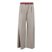 Marni Wide Trousers Gray, Dam