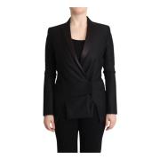 Costume National Dubbelknäppt Svart Blazer Black, Dam