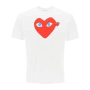 Comme des Garçons Play T-Shirts White, Herr