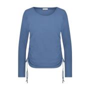 Jane Lushka Long Sleeve Tops Blue, Dam