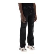 Amiri Straight Jeans Black, Herr