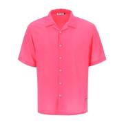 Yesiam Short Sleeve Shirts Pink, Herr