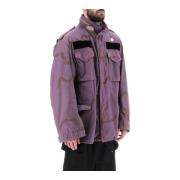 Oamc Camouflage Bomull Field Jacket Purple, Herr