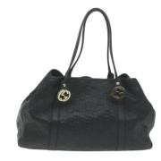 Gucci Vintage Pre-owned Canvas totevskor Black, Dam