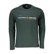 La Martina Long Sleeve Tops Green, Herr