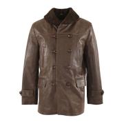 La Canadienne Brun fårskinn shearling jacka Brown, Herr