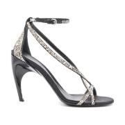 Alexander McQueen High Heel Sandals Black, Dam