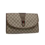 Gucci Vintage Pre-owned Canvas gucci-vskor Beige, Dam