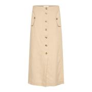 Part Two Midi Skirts Beige, Dam