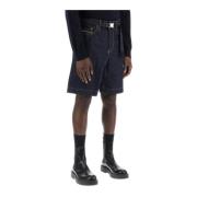 Sacai Denim Shorts Blue, Herr