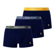 Lyle & Scott Mörkblå Boxershorts Blue, Herr