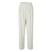 Samsøe Samsøe Trousers White, Dam