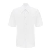 Maison Margiela Short Sleeve Shirts White, Herr