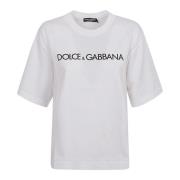 Dolce & Gabbana Vit T-Shirt Kollektion White, Dam