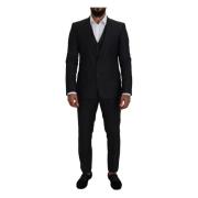 Dolce & Gabbana Single Breasted Suits Black, Herr