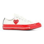 Comme des Garçons Play Vita Converse Sneakers White, Dam