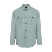 Brioni Casual Shirts Blue, Herr