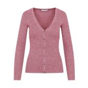 Gabriela Hearst Lyxig Cashmere Silk Cardigan Pink, Dam