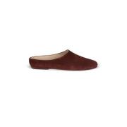 Cortana Handgjord Bourgogne Mocka Babucha Red, Dam