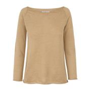 Cortana Rinen, jersey i linne beige Beige, Dam