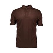 Gran Sasso Polo Shirts Brown, Herr