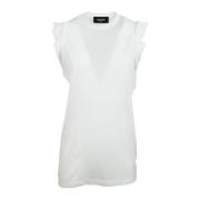 Dsquared2 Sleeveless Tops White, Dam