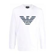 Emporio Armani Sweatshirts White, Herr