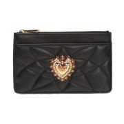 Dolce & Gabbana Hängivenhet quiltad kortfodral Black, Dam