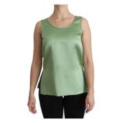 Dolce & Gabbana Sleeveless Tops Green, Dam