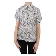 Dolce & Gabbana Short Sleeve Shirts White, Dam