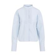 Jil Sander Transparent Sky Cropped Boxy Shirt Blue, Dam