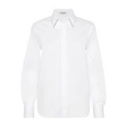 Brunello Cucinelli Vit Skjorta C159 White, Dam