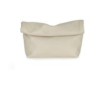 Cortana Delhi, clutch i rå läder Beige, Dam