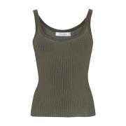 Max Mara Sleeveless Tops Green, Dam