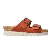 Mephisto Flat Sandals Brown, Dam