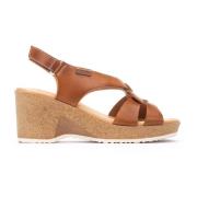 Pikolinos Flat Sandals Brown, Dam