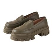 Alohas Trailblazer Grön Läder Loafers Green, Dam