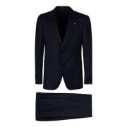 Lardini Single Breasted Suits Black, Herr