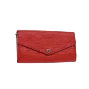 Louis Vuitton Vintage Pre-owned Laeder plnbcker Red, Dam