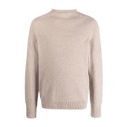 Lanvin Round-neck Knitwear Beige, Herr