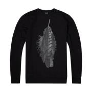 Marcelo Burlon Sweatshirts Black, Herr