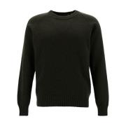 La Fileria Round-neck Knitwear Green, Herr