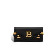 Balmain B-Buzz Pouch 23 läderclutch Black, Dam