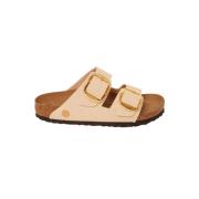 Birkenstock Arizona BB Tex Krämtofflor Beige, Dam