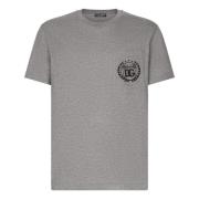 Dolce & Gabbana Italiensk Designad T-shirt Gray, Herr